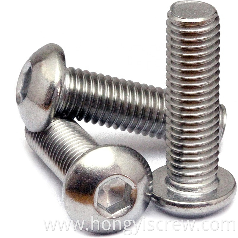 ISO7380 Hex Socket Stainless Steel Button Head Screws Allen Bolt OEM Stock Support